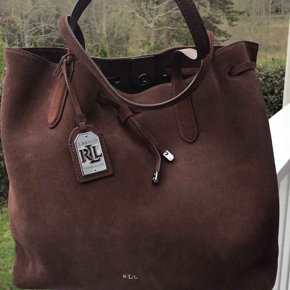 RALPH LAUREN SUEDE BAG